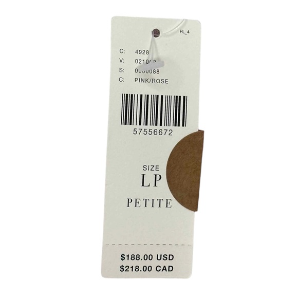 Eva Franco Pink Watercolor Dress Size LP - Picture 11 of 12